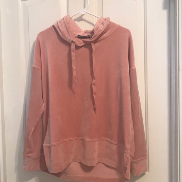 Urban Outfitters Tops - Pink Velvet Hoodie